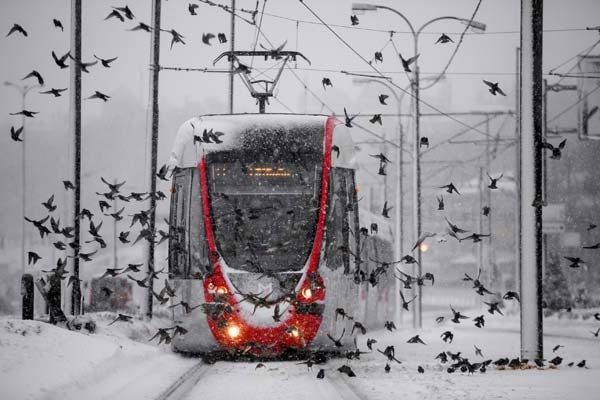 İstanbul'dan kar manzaraları