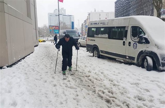 İstanbul'dan kar manzaraları