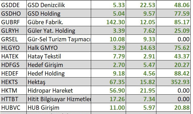 Yılbaşından bu yana en çok kaybettiren hisseler